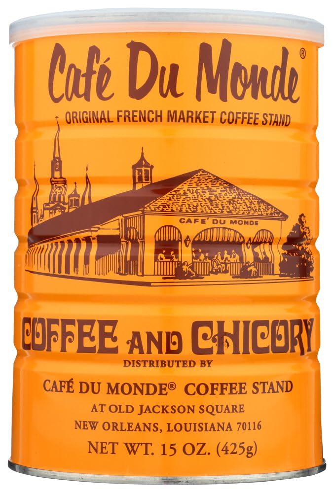 Coffee Du Monde – Ground Coffee – 15 oz Cans (Pack of 6)