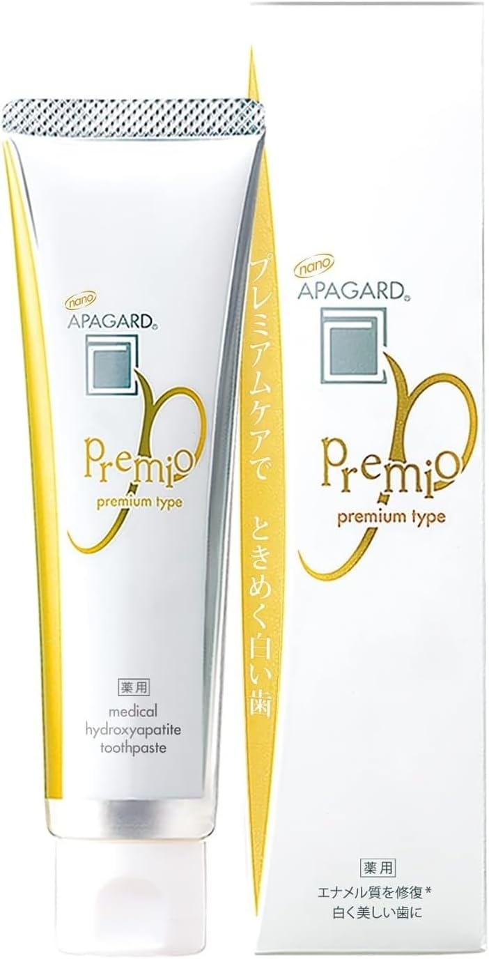APAGARD- PREMIO Nano-Hydroxyapatite Toothpaste – Double Mint – 105g / 3.7 Oz – Pack of 2
