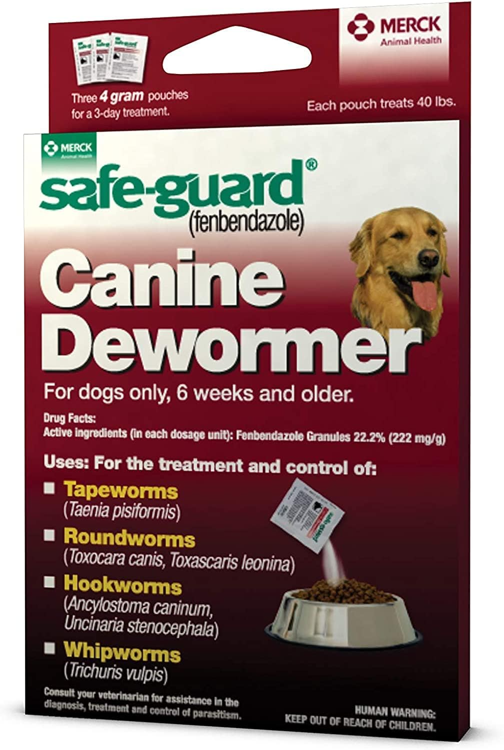 8in1 Safe Guard Dog Dewormer for Large Dogs & Puppies – 4g