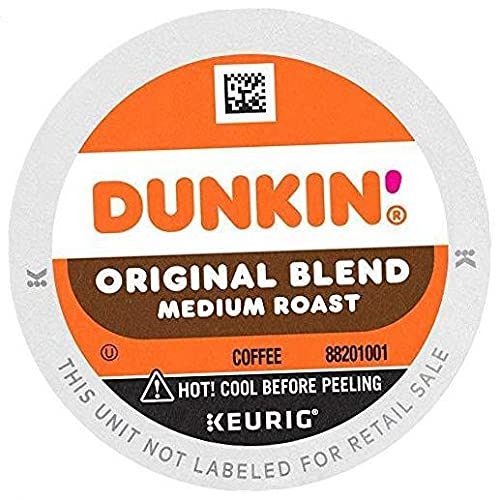 Dunkin’ Original Blend Medium Roast Coffee, 44 Keurig K-Cup Pods (2 Pack of 22 Count)