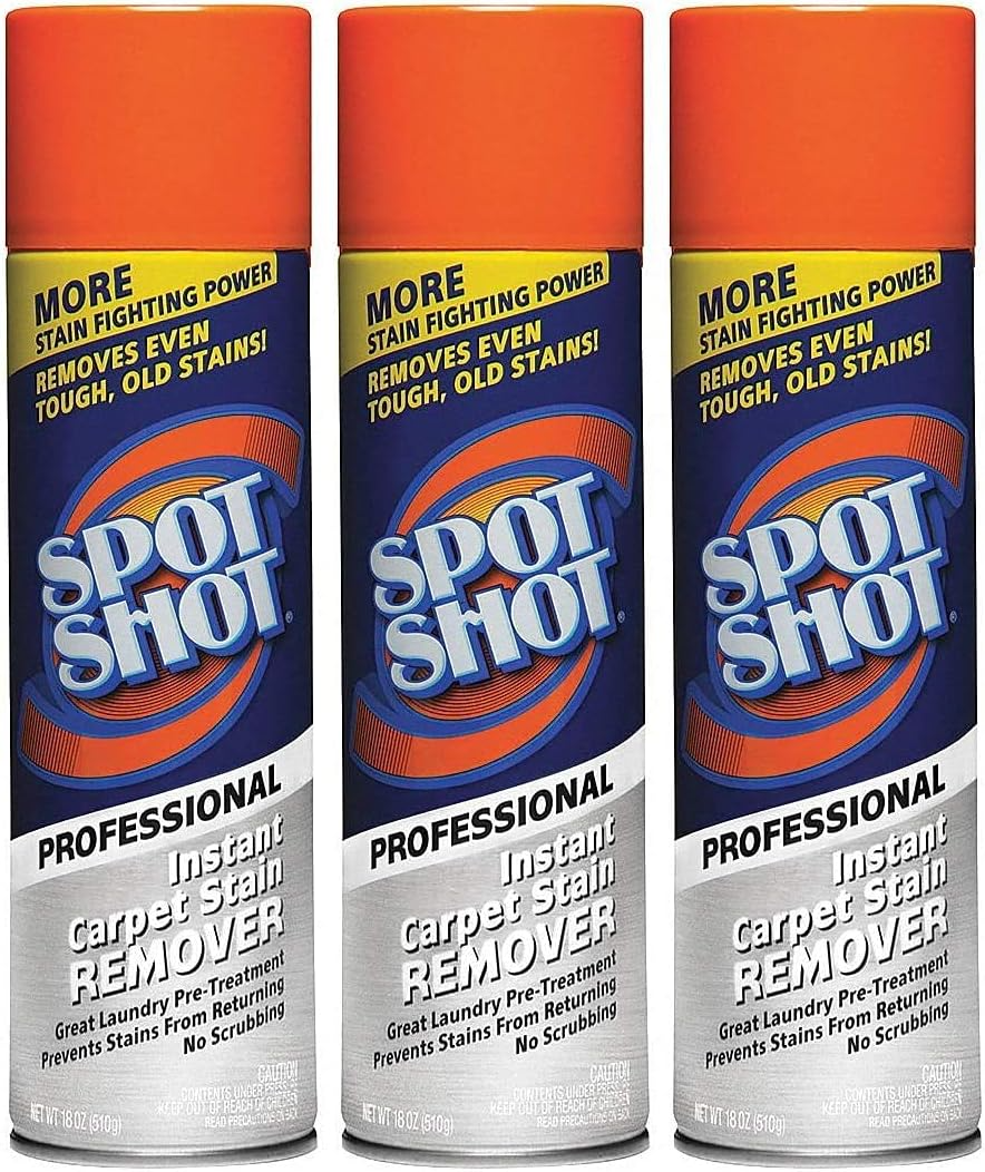 Professional Carpet Stain Remover – 3 Pack (18 oz. Bottles)